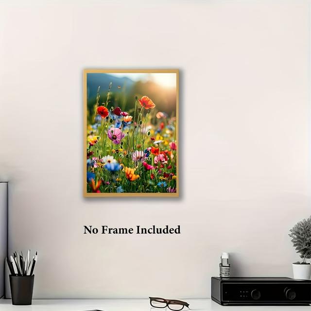 TEMU Vibrant 12x16" Chic Canvas Art Print - Unframed Modern Wall Decor For Living Room, Bedroom, Studio - And Colorful