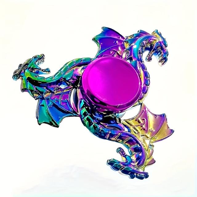 TEMU Colorful Metal Fidget Spinner - Toy For Adults, & Quiet Focus Gadget