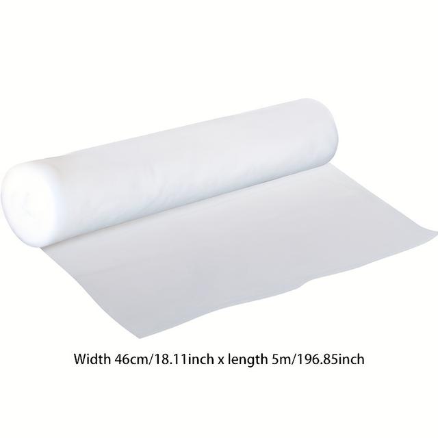 TEMU 1 Roll, 18.11*196.85 Inches Range Hood Oil Cover, Range Hood Filter, High-temperature Resistant Kitchen Fireproof Filter Membrane Non-woven Dust Cover