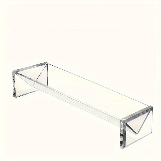 TEMU Elegant Acrylic Cookie Display Stand - Perfect For Weddings, Birthdays & Parties | Versatile Rectangular Tray For Desserts & Biscuits | Ideal For Halloween, Christmas & More