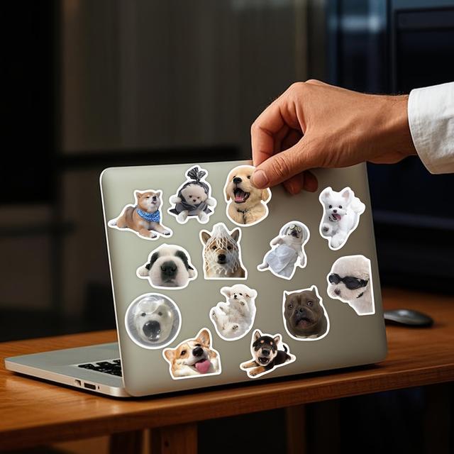 TEMU 200 Cute Dog Stickers, Vinyl Sticker, Suitable For Decorating Mobile Phones, Laptops, Suitcases, Etc., Bullet Journal Stickers, Back-to-school