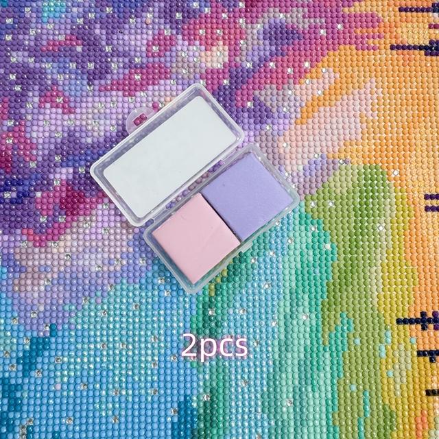 TEMU 2pcs Aromatic Diamond Painting Putty, Fragrant Diamond Painting Paste, Diamond Painting Material, Diamond Painting Accessory Set