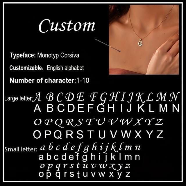 TEMU Collar personalizado de doble inoxidable, un regalo de elegante y creativo para ella, joyería personalizada con un diseño único, perfecto como regalo de aniversario de boda para tu esposa