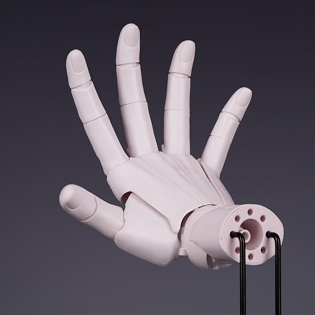 TEMU High-quality Ultra-movable Finger Joint 1/ Human Hand Model Sketch, Standard Dual Support Stand, Suitable For Christmas And Other Occasions.