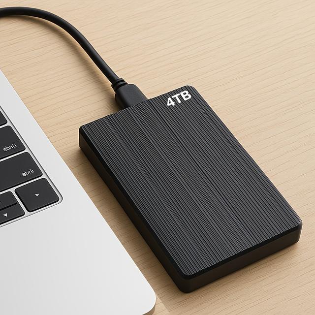 TEMU A New External Hard Drive With A Capacity Of 4tb, Featuring Usb 3.0 For Fast Data Transfer, Expanding And Backing Up Laptop Storage. It's With A Plug-and- And Comes In A Color