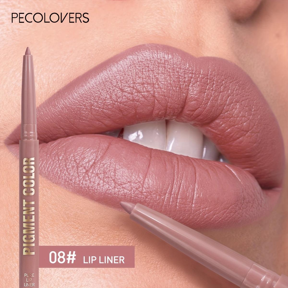 TEMU 1pc Pecolovers Lip Liner Pen - Waterproof Long-lasting Matte Lip Pencil, Berry/// Colors Suitable For Types, Non-sticky Lip Makeup For , Waterproof For Swimming/workouts/