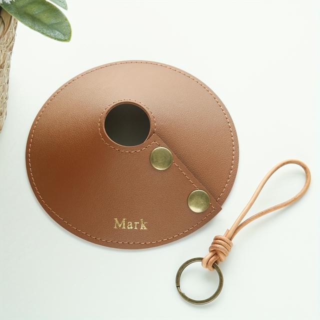 TEMU レザーランタンカバー - フラッ＆ハンドヘルド対応 - カスタムネーム/、テントキャンプ用ランプシェード、アウトドア、マ用カバー、