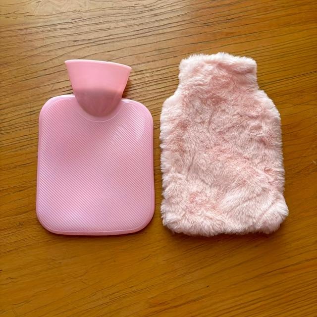 TEMU Grzewnik do stóp z imitacji królika na ciepłą wodę, wstrzykiwany, specjalny kompres na ciepło, kompres na brzuch, dysmenorréja, ciepły pas, ciepła woda