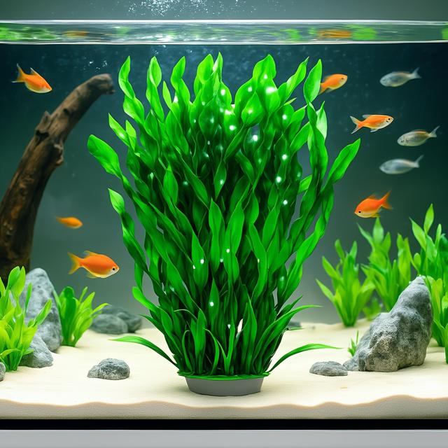 TEMU Artificial Aquatic Of 12.6-inch Pe Material For Fish Tanks - A Decorative Element For Aquarium Landscapes, Enhancing The Aesthetic Of Your Aquatic Environment