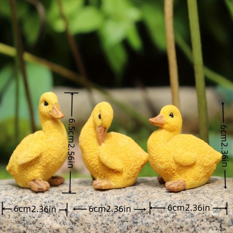 TEMU 3pcs Cute Statues - Resin Garden Ornaments, Yard Decorations, For Patio, Balcony, Terrace, Lawn And Outdoor Spaces Party Decor Micro Landscape Decoration