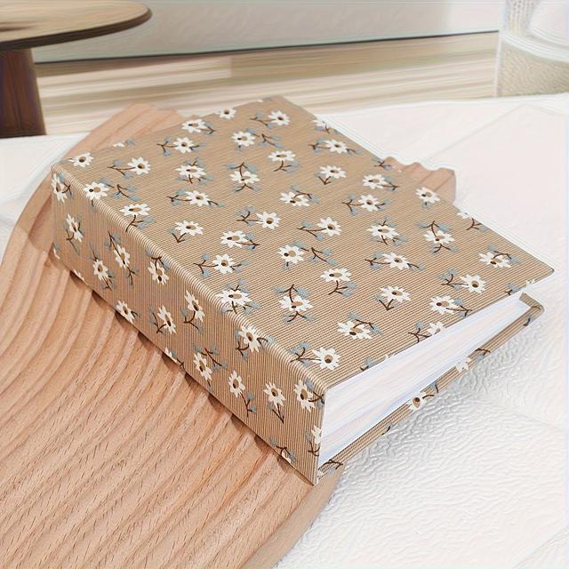 TEMU 1pc 100 Sheets Cloth Photo Album - 6 Inch Insert Style Easy Suit Photo Album For Wedding, Anniversary, Graduation Gifts Souvenir Album For Family And Couples