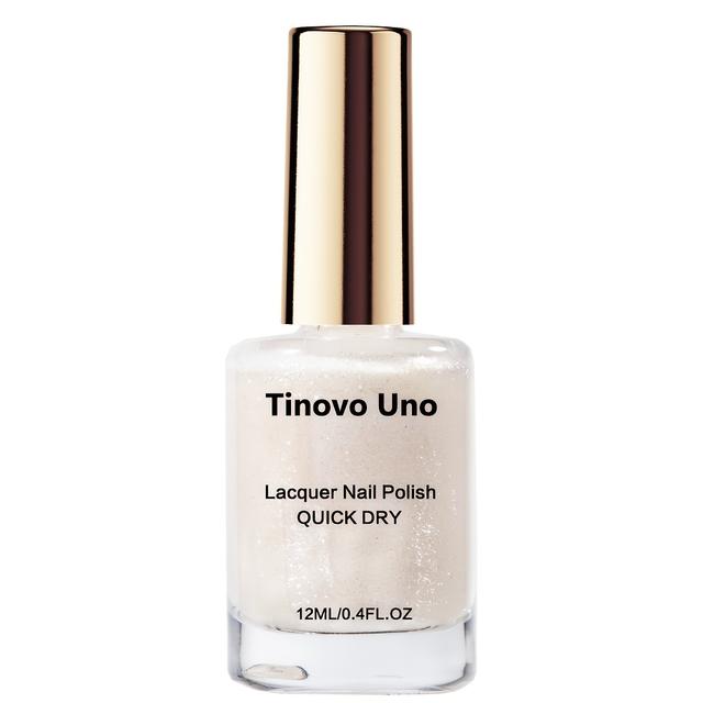TEMU [1pc Shimmer Quick Dry Nail Polish] 12ml Tinovo Quick Dry Lacquer Nail Polish, Shimmer, Long-lasting Shine, , Easy Application, Liquid Form, Alcohol-free, For Adults