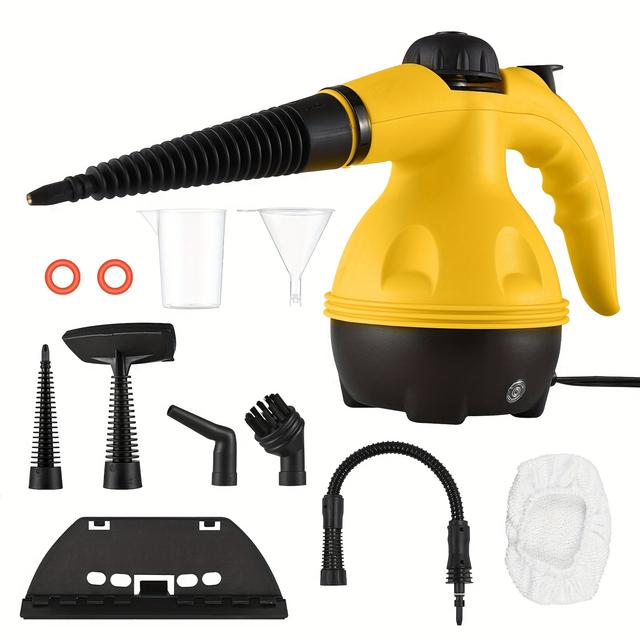 TEMU Tragbares Dampfreinigungsgerät für Hochdruck-Reinigung bei hoher Temperatur in Küchen, Sofas, Badezimmern, Autos und Fenstern (EU-Stecker)