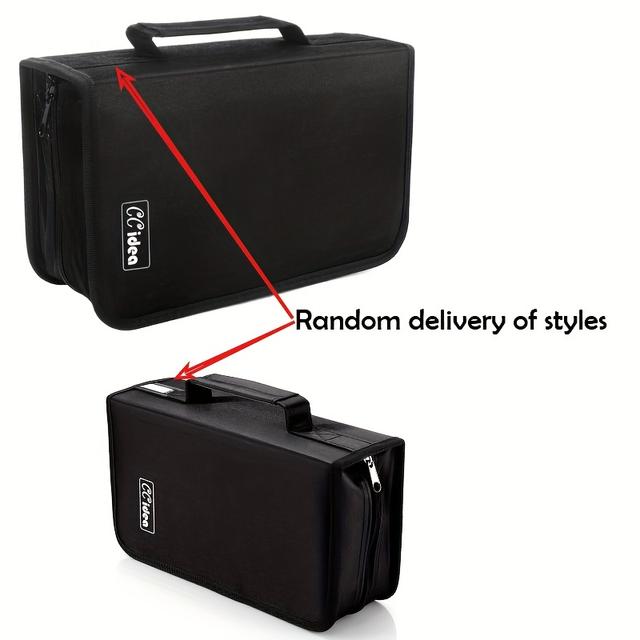 TEMU منظم حافظات أقراص DVD بسعة 128 | محفظة أقراص CD من البولياميد، مجلد تخزين أقراص CD محمول للمنزل والسفر