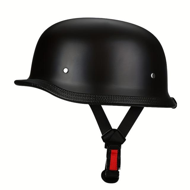 TEMU Classic Retro Style Motorcycle Half Helmet Suitable For Men And Women, Breathable Half Helmet Casual Helmet