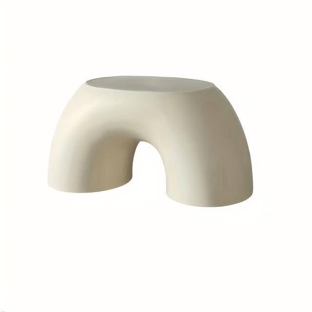 TEMU Ein kreativ gestalteter Regenbogen-Hocker, erhältlich in drei Farben, mit einer einfachen, runden Form, perfekt für den Heimgebrauch, bequem und langlebig, ideal zum Schuhwechsel.