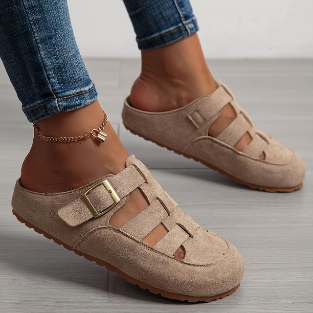 TEMU Baotou Roman Schuhe Sommer Neue Lässige Atmungsaktive Hohle Damen Schuhe Retro Schuhe, Dameschuhe
