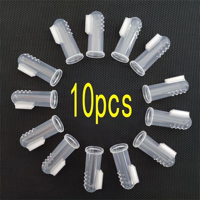 TEMU Pet Toothbrush Dog Toothbrush, Cat Toothbrush Dog Toothbrush Set Dog Finger Sleeve Toothbrush For Cleaning Dog Teeth, Cat Toothbrush, Dog Toothbrush, Puppy Toothbrush, Pet