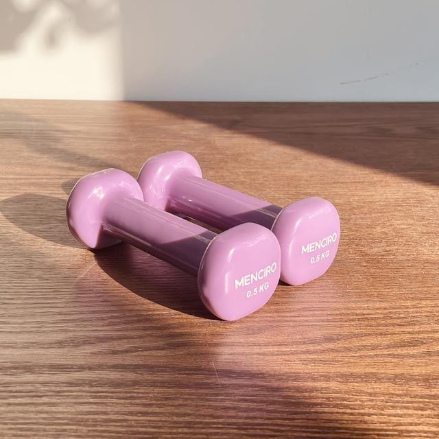 TEMU 0.5kg Colourful Dumbbell Fitness Equipment Fitness Exercise Weight Lifting Dumbbells Set For Home Gym Strength Training For Beautiful Ladies
