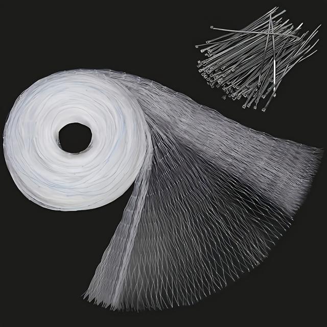 TEMU 1 Nylon Net For Balcony Protection, With 10 Nylon Ties For Free, To Protect Animals From Damaging Plants