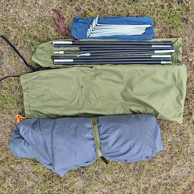 TEMU Camping Tent For 1 Person, Suitable For All , Ideal For Camping, Hiking, Backpacking, And Outdoor Survival Gear