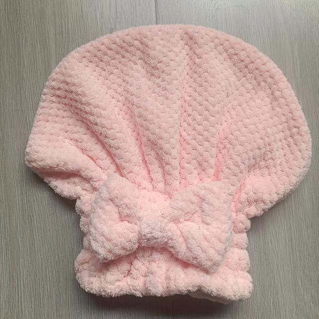 TEMU 1pc Quick-drying Hair Drying For Women Unscented Shower Dry Hair With Cute Design Bathroom Accessory