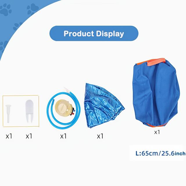 TEMU Interaktiver Hundetrainingsball - Strapazierfähiges Polyester, Festes Muster, Aufblasbares Spielzeug für Alle zum Spaß im Freien