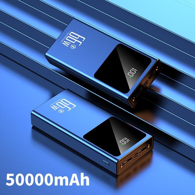 TEMU 50000mah Portable Battery Charger, Dual- , Outdoor Emergency Power Supply, High Capacity Battery Pack, 66w Ultra Fast Charging, Of Charging Devices At , Compatible With Phones, Androids, Gadgets