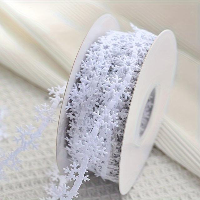 TEMU A 1-roll 900cm Snowflake Ribbon For Christmas Gift Wrapping, Floral Arrangements, And Decorations