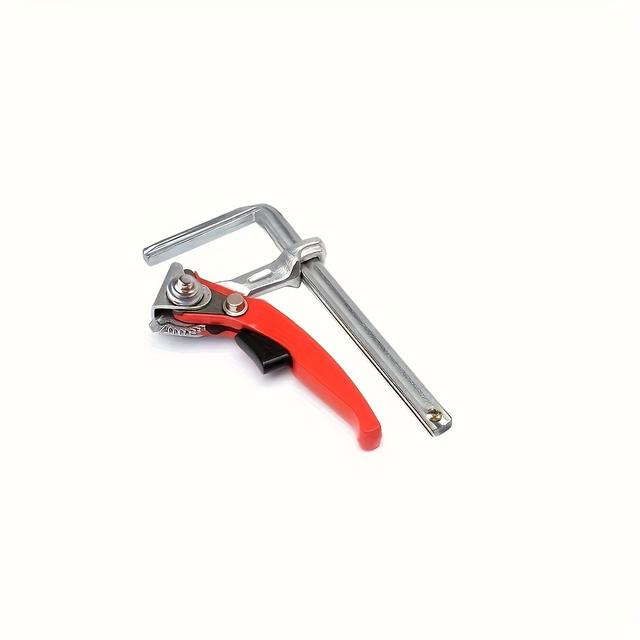 TEMU 1pc Ratchet Table Clamp, Quick Release Bar Clamp Steel Clamping F Track Clip For And Guide System, Woodworking Tool