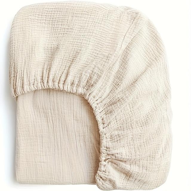 TEMU Muslin Fitted Crib Sheets Baby Crib Sheets For Standard Crib Mattress (28 X 52 Inches), Soft And Breathable For Boy, Girl. Halloween, Christmas, New Year Gifts