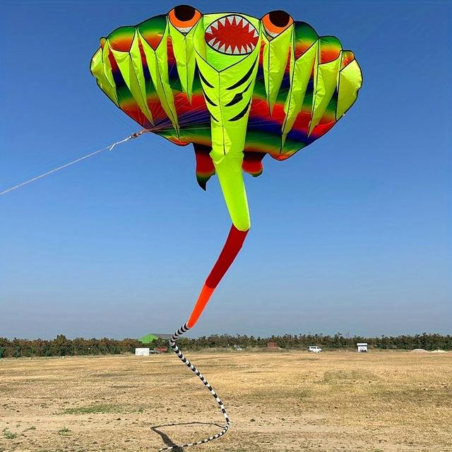 TEMU 12,5 m Ray Drachen 9 Luftanschluss Aufblasbar Großes Tier Strand Profi-Drachen Leicht zu Fliegen Reißfeste Verpackungstasche für 14+, für Erwachsene