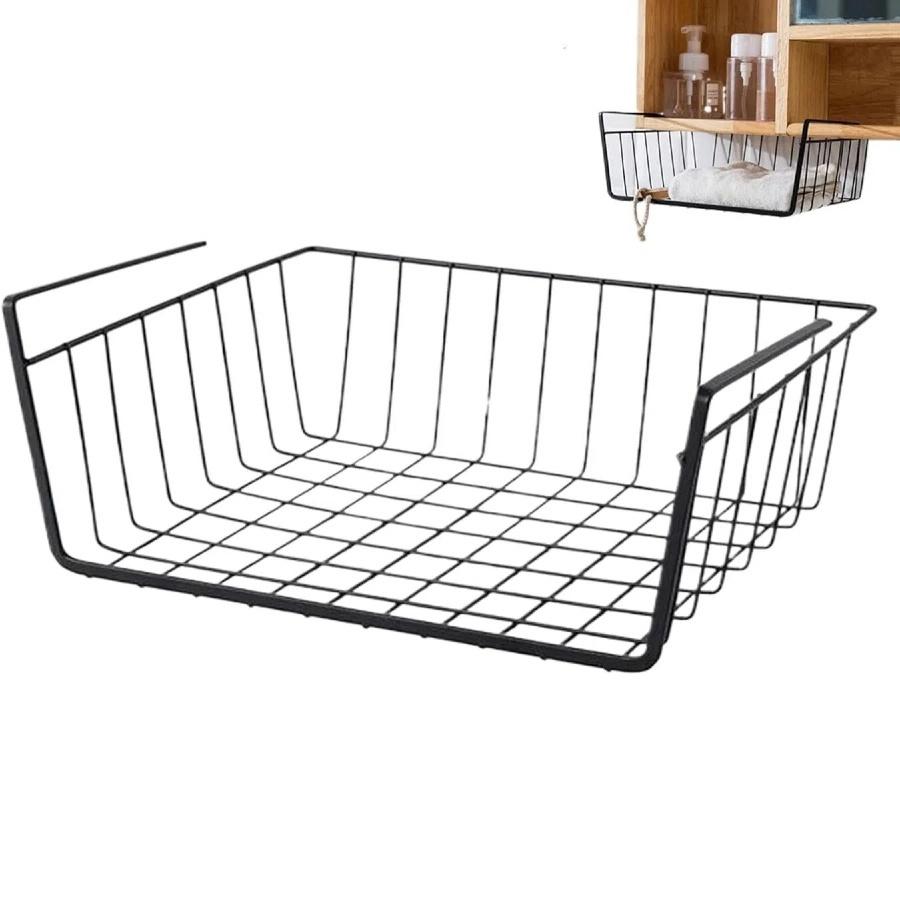 TEMU Under-shelf Basket, Hanging Cabinet Shelf, Under-shelf Storage Rack, Hanging Basket Shelf, For Under-desk Storage Cabinets, Kitchen Organizers, Clothing Bins, Snack And Spice Trays, Utility Racks