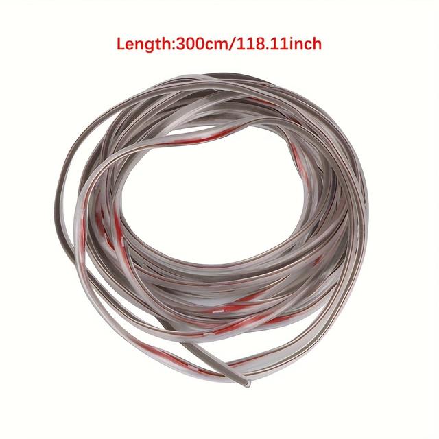 TEMU Un Rollo de Tira Protectora para Bordes de Puertas de Coche, Compatible Tipo de Vehículos - Diseñado para Prevenir Arañazos y Colisiones, Ideal para Uso Exterior Automotriz