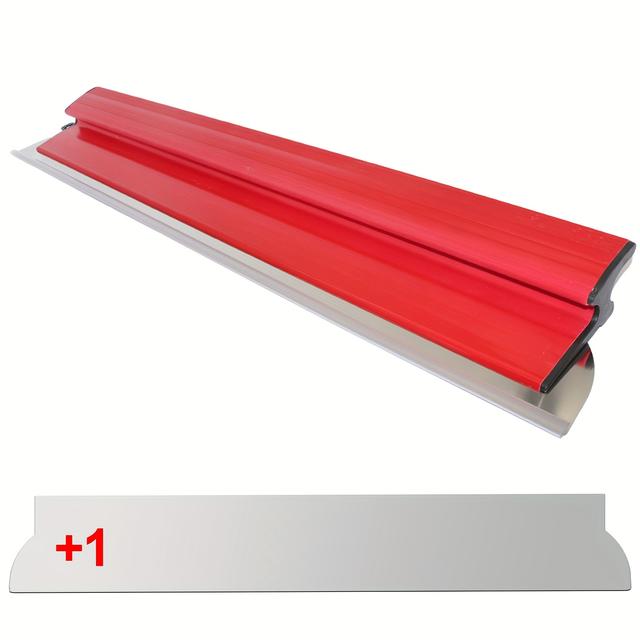 TEMU Ensemble d'outils de lissage en acier inoxydable, tailles 25cm, 40cm, 60cm, 80cm, 100cm, 120cm, Chaque est équipé d'une lame, Adapté pour de la jointoye sur de grandes