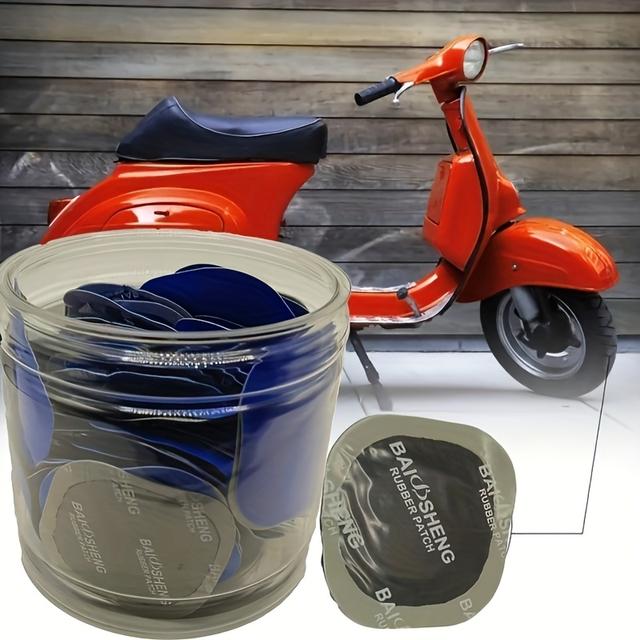 TEMU 2.17 Polegadas / 80 unidades Remendo Frio para de Pneus / Caixa de Remendo de Borracha Redonda para de Furos em Pneus Sem Câmara para Pneus Sem Câmara