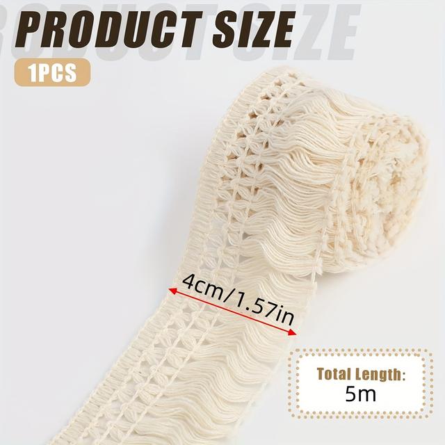 TEMU 16.4ft Linen Rope - , Suitable For Easter, Weddings, Holiday Decorations, Diy Crafts And Gift Packaging, Rustic Home Decor, Wreath Accents, Wedding Accessories, Earthy Tone, Artisanal ,