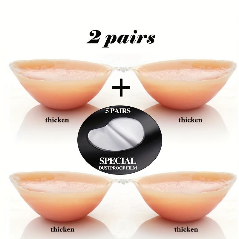 TEMU Of Silicone Thickened Invisible Strapless Bras, Self-adhesive Push-up Sexy Invisible Bra Patches, Underwear And Lingerie Accessories