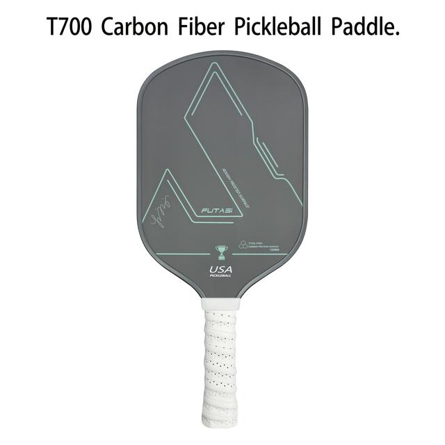 TEMU Carbon Fiber T700 Pickleball Racket, 16mm, Featuring A Rough Texture And High Friction, Approved By .
