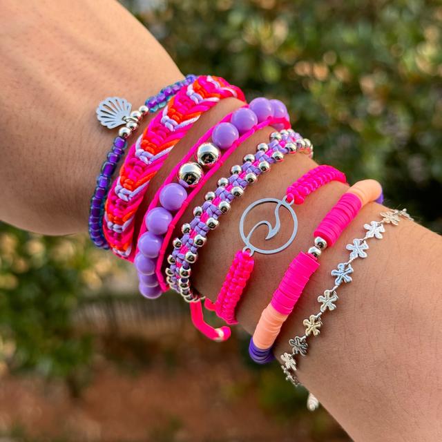 TEMU 7pcs/bohemian Beach Bracelet Set For Women, Adjustable Woven Bracelet Set Suitable For And Beach Vacation Wear