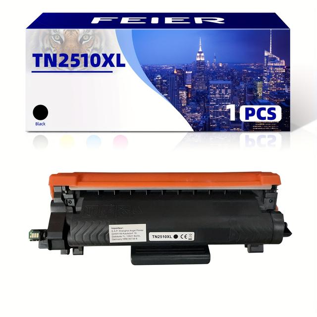 TEMU Fier Tn2510xl High- Black , Compatible With Brother Hl-l2400dw, Dcp-l2620dw, Mfc-l2800dw, Mfc-l2827d, Mfc-l2835dw, Mfc-l2860dw -