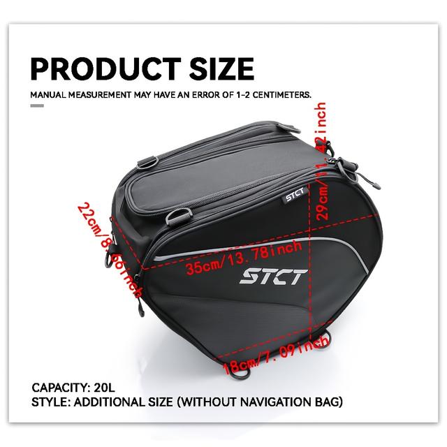 TEMU Ideal für Roller. Inklusive Pedaltaschen, für Fahrzeuge, Hängetaschen, Aufbewahrungslösungen, Tanktaschen, Motorrad Tunneltaschen und Rucksäcke