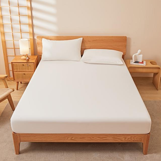 TEMU 1pc Fitted Sheet - Ultra Soft Bed Sheet, Deep Pocket Elastic Edges, Breathable Mattress Cover For All , Wrinkle & Fade Resistant, , Bedding, Great Gift , Multiple Sizes (small/medium/large)