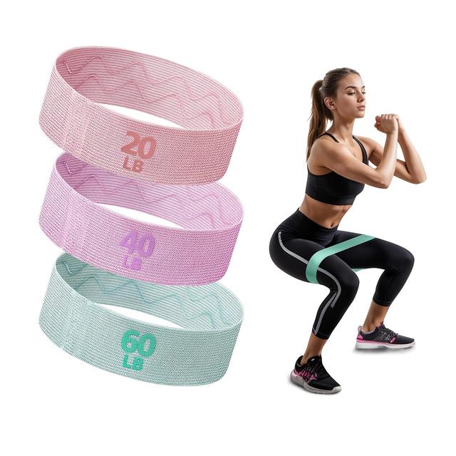 TEMU Resistance Bands For Working Out, 3pcs Of Exercise Bands, Fabric Workout Bands, Pilates, Rehab, Fitness And Home Workout
