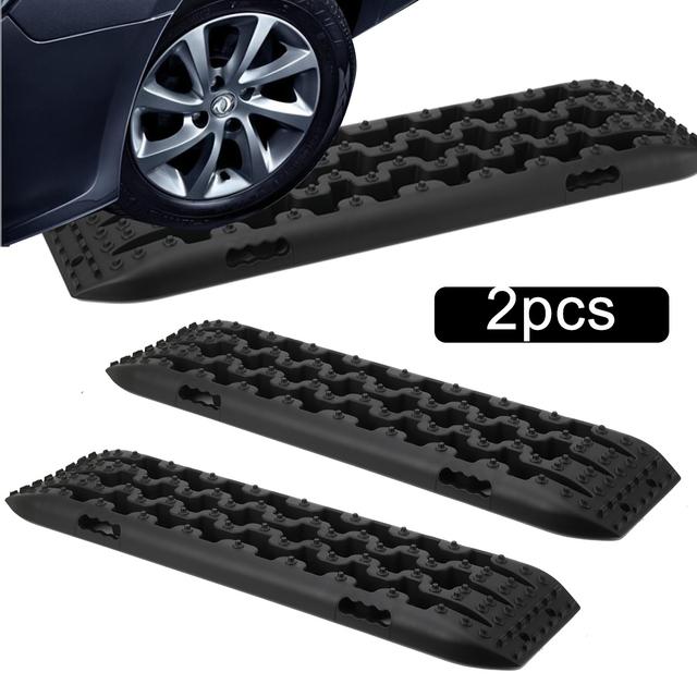 TEMU Set Of 2 Recovery Boards For Off-road Use, Designed For Sand, Mud, Or Snow, With A Load Capacity Of 10 , Suitable For Vehicles Like Cars, Trucks, And Motorhomes