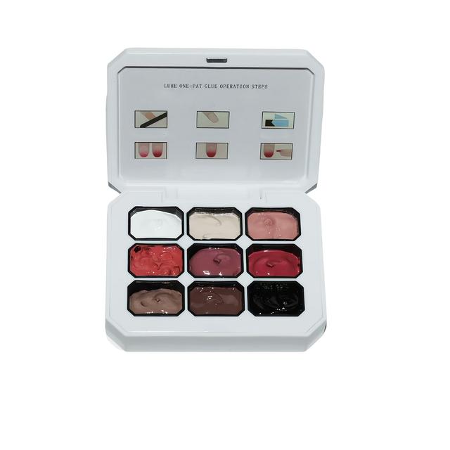 TEMU 9-Gats Mini Stempelplaat Nagelkunst Stempel Polish Gradiënt Jelly Nagellak Randlijn Nagel Gel, Nagelkunst Sets, Perfecte Kerst Halloween Nagel Decoratie Cadeaus