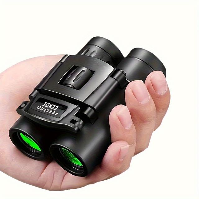 TEMU Compact And Long-range Binoculars, Featuring A Lightweight Design With 10x Magnification And 22mm Lens, Offering Superior Optical Quality With , Ideal For , Concerts, And Sporting Events