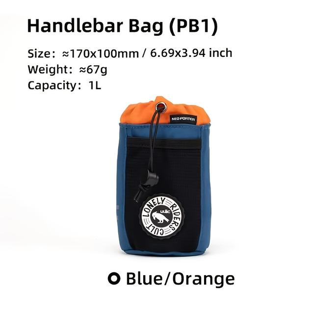 TEMU ULAC Fahrradlenker-Tasche, Aufbewahrungstasche für Wasserflaschen, kleine Werkzeug-Snack-Aufbewahrungstasche, Fahrradtasche für Pendler und Freizeit