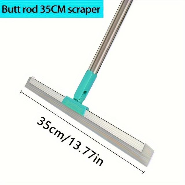 TEMU Silicone Toilet Scraper Broom Magic Wiper High Glass Wiper Floor Mop Household Bathroom Sweeping Water Household Tools