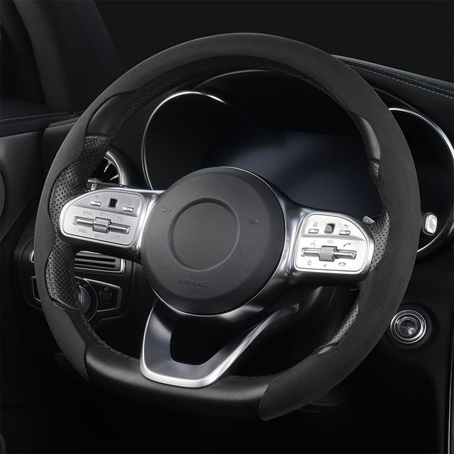 TEMU Anti-slip Steering Wheel Cover For Cars, Universal Comfortable Steering Wheel Cover, Sweat-absorbing Steering Wheel Cover